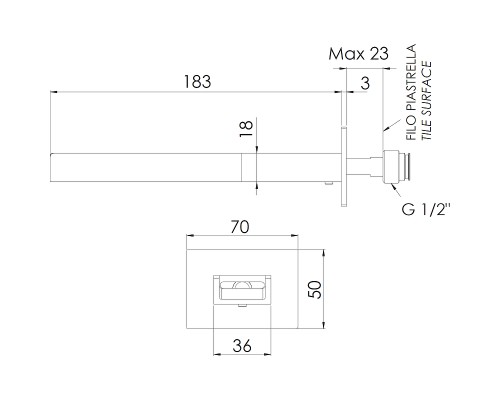 Излив для смесителя Remer 91QC Хром