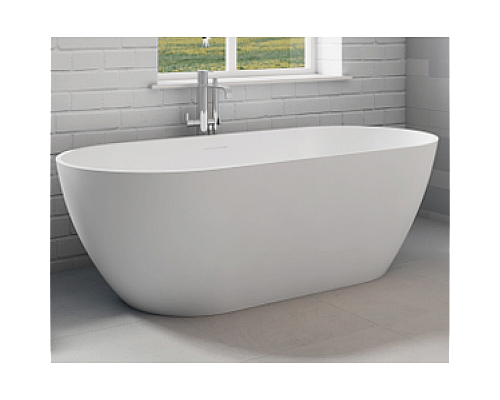 Овальная ванна из искусственного камня Riho Bilbao 150x75 белая BS1200500000000