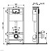 Инсталляция KK POL Premium ZSP/M500/0/K для унитаза без клавиши смыва