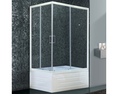 Душевой уголок Royal Bath BP 100х80 RB8100BP-T-R с поддоном Белый