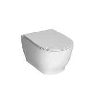 Унитаз Kerama Marazzi Modula подвесной безободковый с крепежом, белый глянцевый