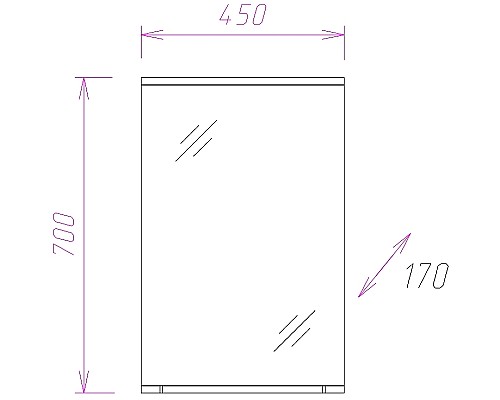 Зеркало Onika Коралл 45.01 204501 с подсветкой Белое