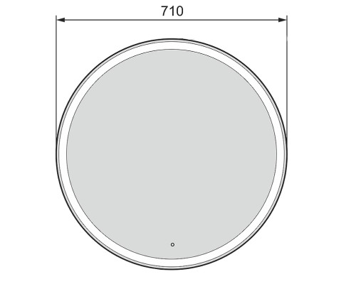 Зеркало Jorno Steal 77 Ste.02.77/B Черное