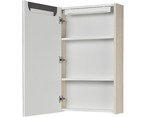 Зеркальный шкаф Aquaton Верди PRO 50 1A195802VDAV0 с подсветкой Белый Ясень фабрик