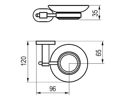 Держатель с мыльницей Ravak Chrome X07P187