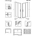 Душевая дверь Radaway Idea DWJ 110 L 387015-01-01L профиль Хром стекло прозрачное