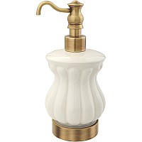 Дозатор для жидкого мыла Migliore Olivia 17421 Бронза Белый