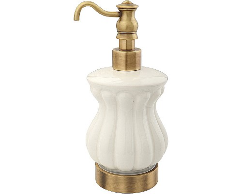 Дозатор для жидкого мыла Migliore Olivia 17421 Бронза Белый