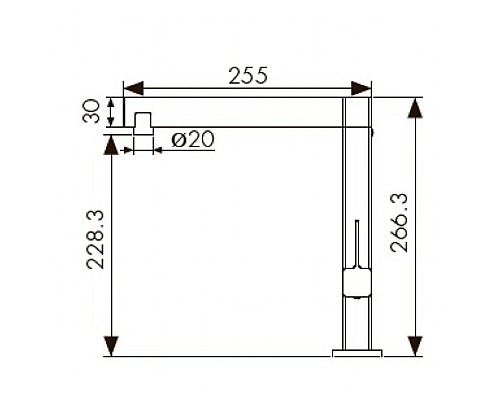 Смеситель для кухонной мойки KAISER Vico 30044
