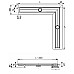 Декоративная решетка угловая TECE drainline basic 611210