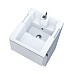 Тумба с раковиной Marka One Bumble 40П Ц0000001481 подвесная Белая