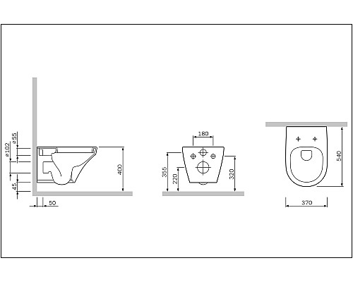 Унитаз подвесной AM.PM Inspire C501700WH