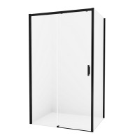 Душевое ограждение NEW TRENDY PRIME BLACK L 100x90x200 (черный)