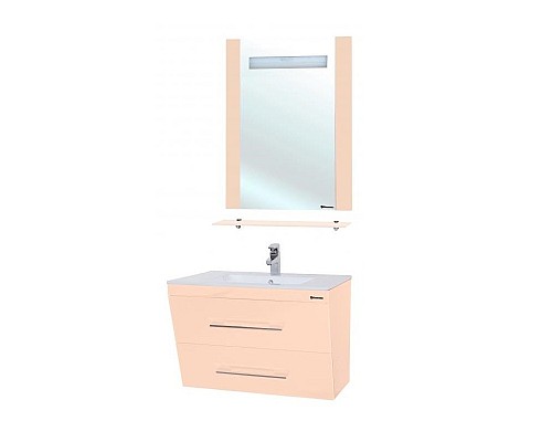 Зеркало Bellezza Берта 60 4610709050075 с подсветкой Бежевое