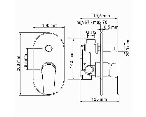 Душевая система WasserKRAFT Dill A16629 Хром
