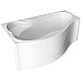 Акриловая ванна Marka One Gracia 150х90 L 01гр1590л