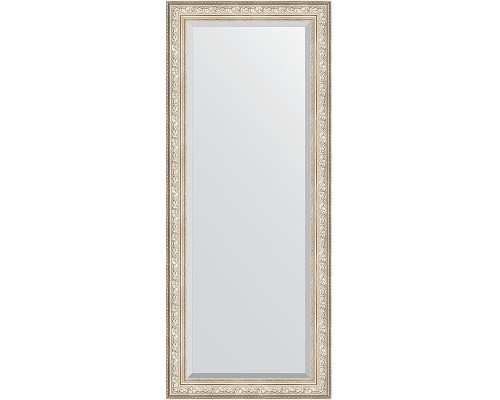 Зеркало Evoform Exclusive Floor 205х85 BY 6136 с фацетом в багетной раме - Виньетка серебро 109 мм