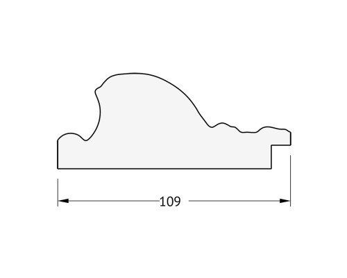 Зеркало Evoform Exclusive Floor 205х85 BY 6136 с фацетом в багетной раме - Виньетка серебро 109 мм