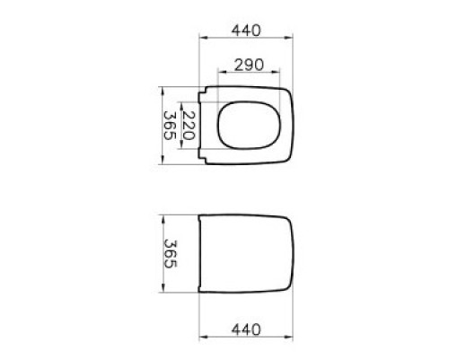 Сиденье с крышкой для унитаза Vitra Metropole Белый