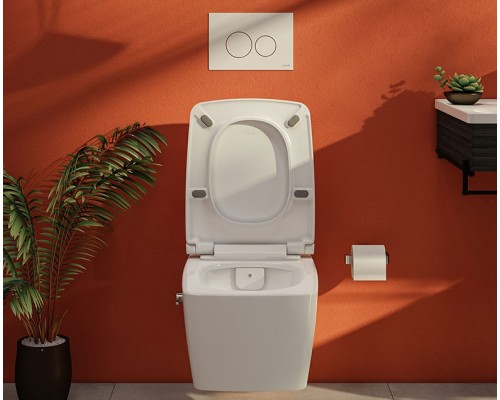 Сиденье с крышкой для унитаза Vitra Metropole Белый