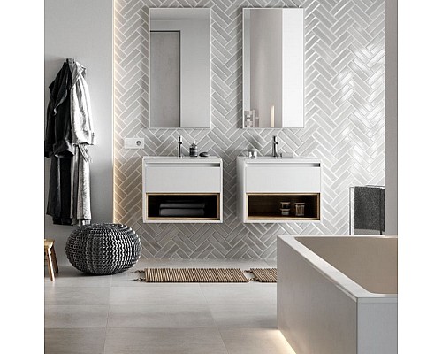 Зеркало прямоугольное Excellent Kuadro 100x50 белый мат