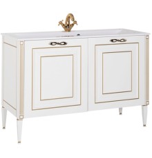 Тумба под раковину Aquanet Паола 120 186114 Белая Золото