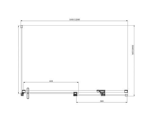 Душевой уголок Azario Vancouver 120х80 AZ-NKF1131 R 800 профиль Серебро стекло прозрачное