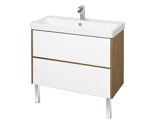 Тумба под раковину Aquaton Сканди 90 1A251901SDZ90 подвесная Белый Дуб рустикальный