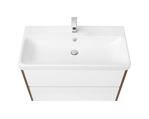 Тумба под раковину Aquaton Сканди 90 1A251901SDZ90 подвесная Белый Дуб рустикальный