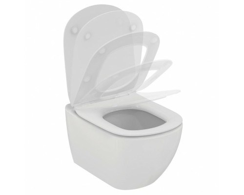 Комплект унитаза с инсталляцией Ideal Standard Tesi P3868V1 с сиденьем Микролифт и клавишей смыва