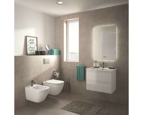 Комплект унитаза с инсталляцией Ideal Standard Tesi P3868V1 с сиденьем Микролифт и клавишей смыва