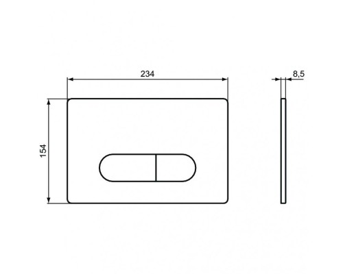 Комплект унитаза с инсталляцией Ideal Standard Tesi P3868V1 с сиденьем Микролифт и клавишей смыва
