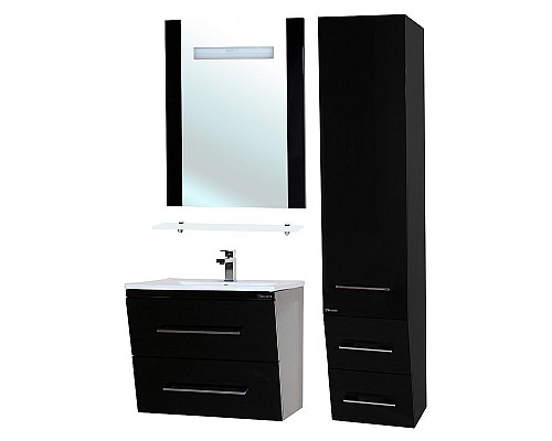 Зеркало Bellezza Берта 75 4610712050048 с подсветкой Черное