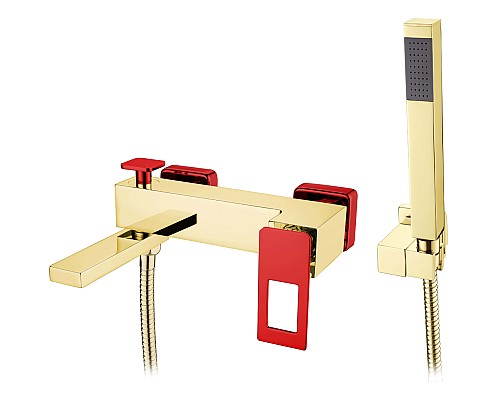 Смеситель для ванны,для душа Boheme Q 143-GR золото