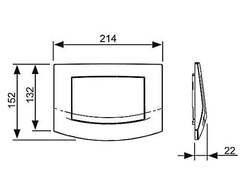 Панель смыва TECE ambia 9240125