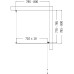 Душевой уголок AQUAme 80x80 R профиль Черный матовый стекло прозрачное