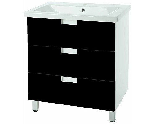 Тумба под раковину Bellezza Пегас 80 4630413140046 Черная