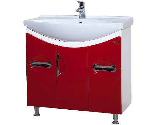 Тумба под раковину Bellezza Лагуна 85 4632114110038 Красная