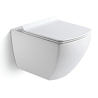 Подвесной унитаз керамический Black&White W-726 с микролифтом