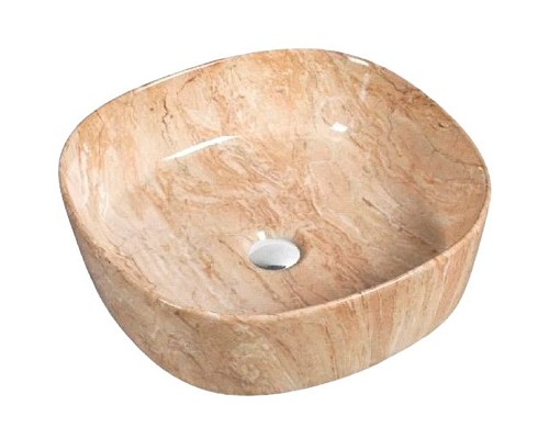 Раковина-чаша SantiLine 44 SL-7024 Коричневый мрамор