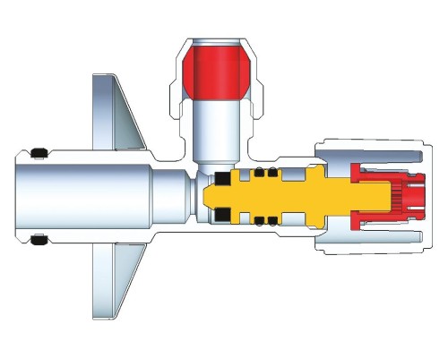Вентиль Grohe угловой сической розеткой и уплотнительным кольцом 22039000
