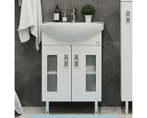 Тумба под раковину Onika Кристалл 55.18 105555 Белая