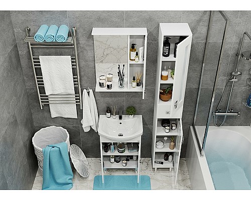 Тумба под раковину Onika Кристалл 55.18 105555 Белая