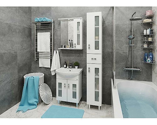 Тумба под раковину Onika Кристалл 55.18 105555 Белая