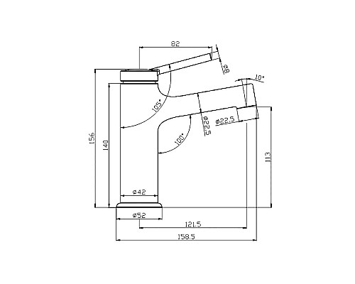 Смеситель для раковины Lemark Minima LM3806C Хром