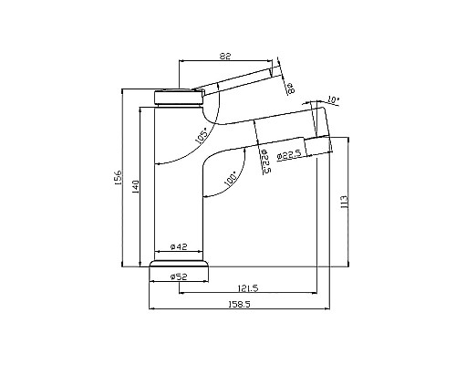 Смеситель для раковины Lemark Minima LM3806C Хром