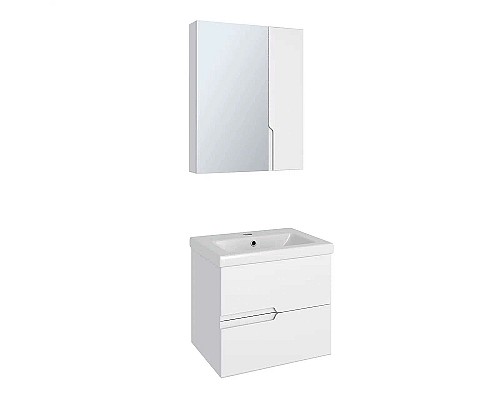 Тумба под раковину Runo Стокгольм 60 00-00001123 подвесная Белая