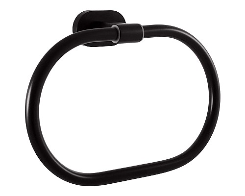 Кольцо для полотенец Rav Slezak Yukon YUA0104CMAT Черное матовое