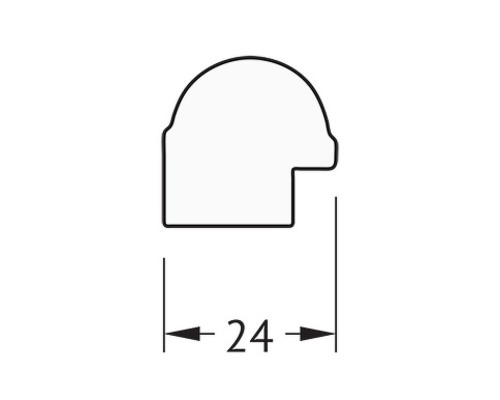 Зеркало Evoform Definite 127х67 BY 0745 в багетной раме - Серебряный бамбук 24 мм