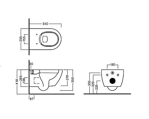 Унитаз Hatria Fusion Y1CC подвесной без сиденья
